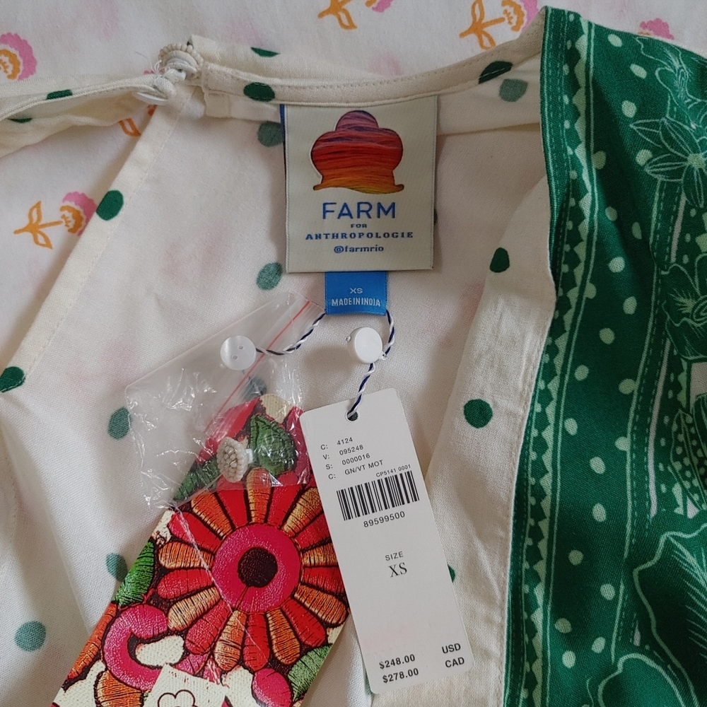 Farm Rio Floral Dot Jumpsuit - Picture 9 of 12
